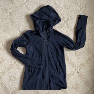 Black lululemon zipper hoodie size 6.